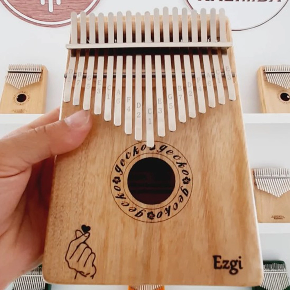 Gecko Kalimba K17CA İsme Özel Lazer Baskılı
