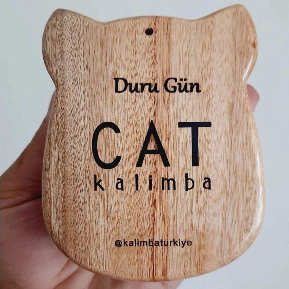 Cat Kalimba İsme Özel Lazer Baskılı