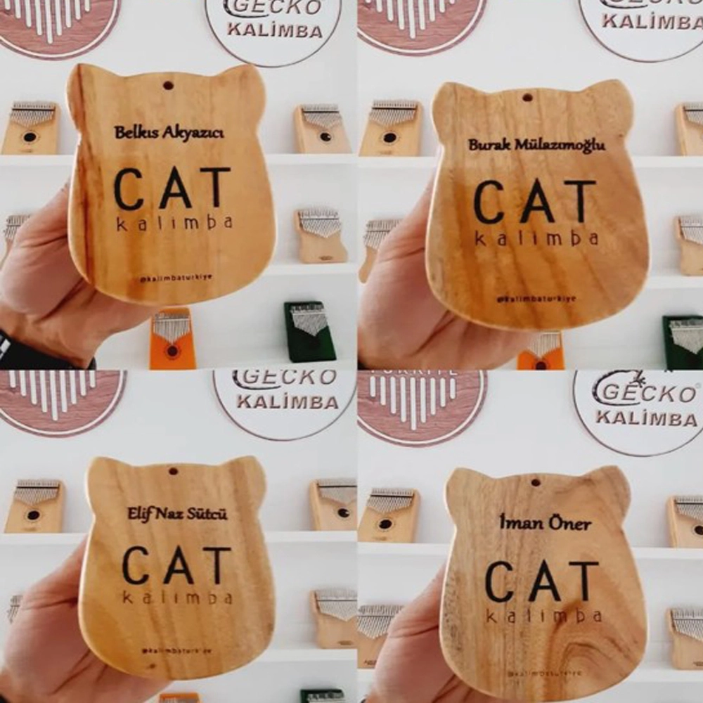 Cat Kalimba İsme Özel Lazer Baskılı