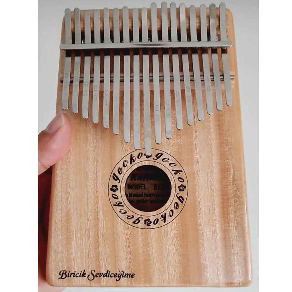 Gecko Kalimba K17CA İsme Özel Lazer Baskılı