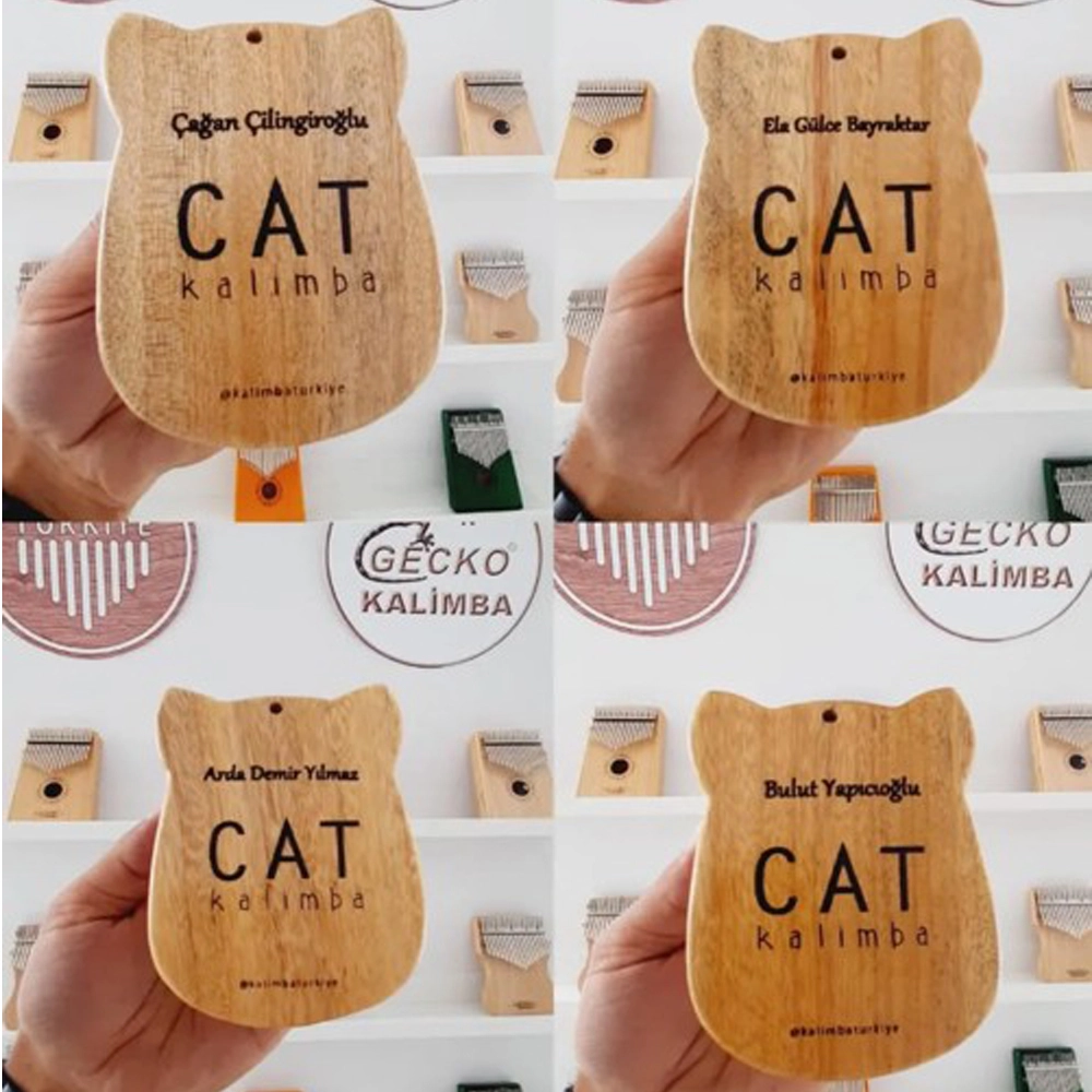 Cat Kalimba İsme Özel Lazer Baskılı