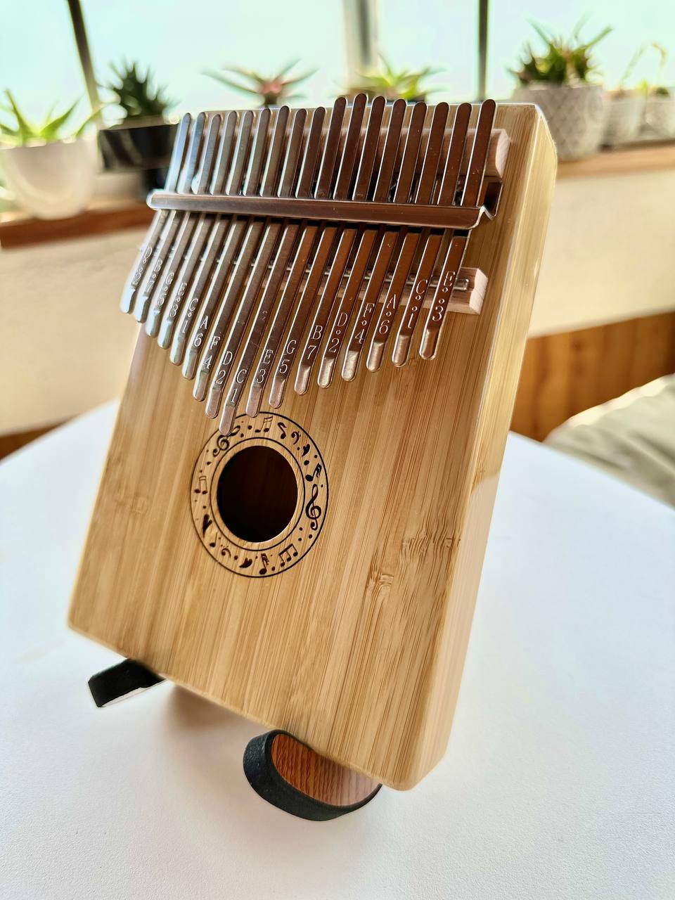 Gecko Kalimba K17BA Bambu Ağacı Logosuz Stand Hediyeli