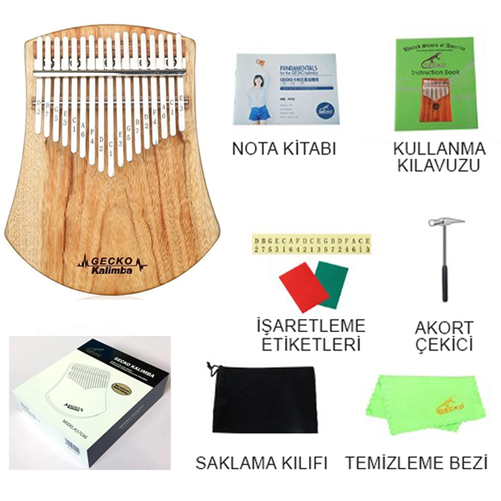 Gecko Kalimba K17CAS Kafur Ağacı
