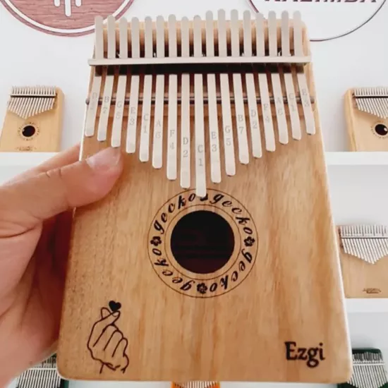 Gecko Kalimba K17CA İsme Özel Lazer Baskılı