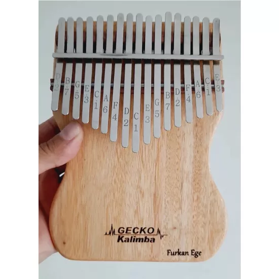Gecko Kalimba K17CAP Lazer İsim Baskılı Kafur Ağacı