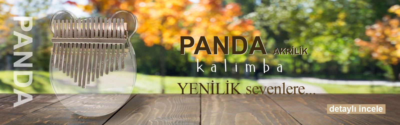 Panda Şeffaf Kalimba